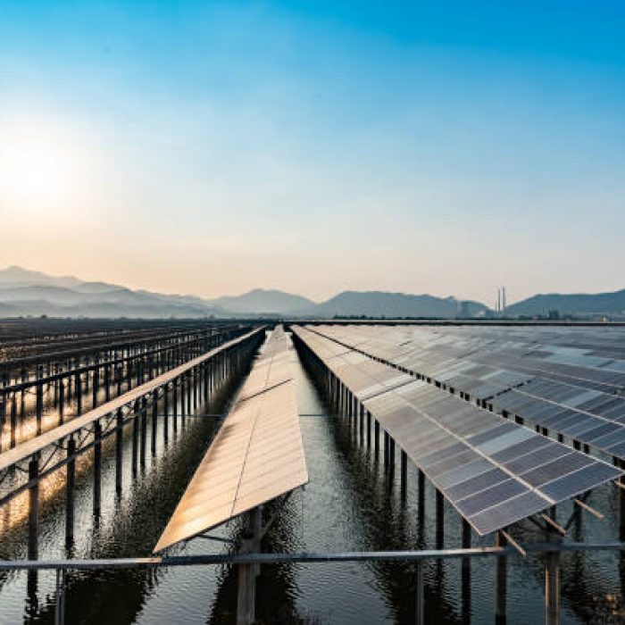 Outdoor photovoltaic power generation scene